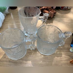 Vintage 1993 Flintstones McDonalds Mammoth Mugs. 7 total